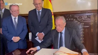 Florentino Pérez desata la locura en Ceuta acompañado de Pirri