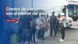 Cientos de pasajeros se van al interior del país