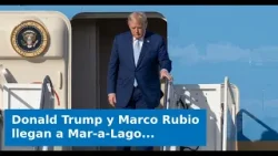 Donald Trump y Marco Rubio llegan a Mar-a-Lago: ¿Se viene algo este fin de semana?