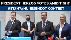 Israel Election: President Issac Herzog Casts Vote As Netanyahu Faces Political Fight Of His Career