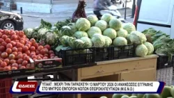 Μέχρι την Παρασκευή 13 Μαρτίου 2026 οι ανανεώσεις εγγραφής στο μητρώο εμπόρων νοπών οπωροκηπευτικών