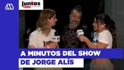 Jorge Alís en minutos en el escenario de Movistar Arena