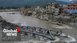 "Nothing is left": Nepal's survivors confront ruins after catastrophic floods