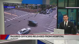 VIDEO: Aurora police vehicle struck in intersection; suspected driver charged with DUI