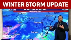 DC weather forecast: Snow falling across DC area