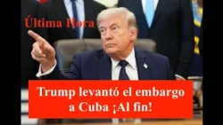 Estados Unidos ya levantó el embargo a los cubanos felicidades, buena decisión de Donald Trump.