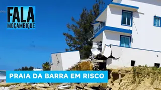 Erosão costeira engole casas e ameaça a Praia da Barra, em Inhambane #Erosão @MiramarNews