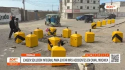 Trujillo: vecinos exigen soluciones a falta de tapa de canal Mochica Trujillo: vecinos exigen soluciones a falta de tapa de canal Mochica