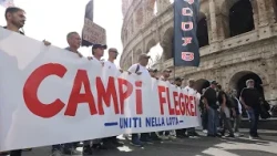 Bradisismo, la protesta dei Campi Flegrei si sposta a Roma