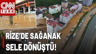 Flood in Rize! Roads Covered in Mud, Crews on the Scene!