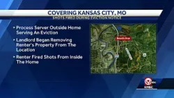 Shots fired during eviction notice in Kansas City