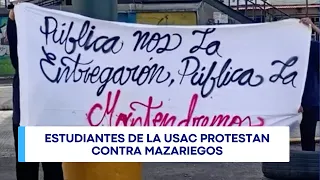 Continuidad de Mazariegos reaviva protestas y tensión en la USAC nuevamente