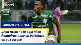 John Arias returned to competition with Palmeiras, who remain leaders in Brazil