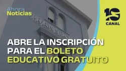 Comenzó la inscripción en Córdoba para el Boleto Educativo Gratuito