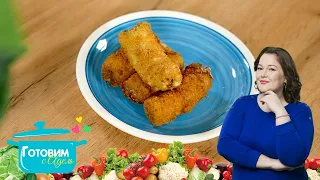 Fried Bananas with Chocolate Filling | Cooking with Adele
