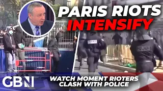 BREAKING: Paris RIOTS escalate LIVE as Police chase mob through city as violence intensifies