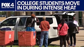 UT Dallas students brave summer heat during move in day