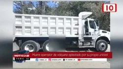 Muere operador aplastado por su propio volquete Muere operador aplastado por su propio volquete