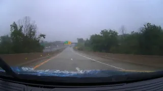 Take your time: Weather conditions along I-77S, north of downtown Statesville