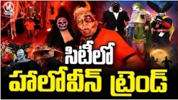 Hyderabad Youth Embrace Halloween with Spooky Themes, Costumes and Nightlife Parties | V6 News