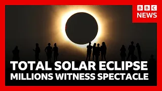 Millions across Europe witness spectacular solar eclipse | BBC News