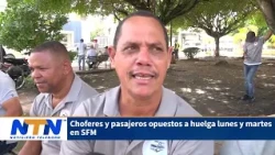01 Drivers and passengers oppose Monday and Tuesday strike in SFM
