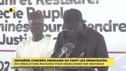 Second Ordinary Congress of Les Démocrates party: Major resolutions for reorganization