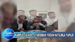 Kampüs Çiğ Köfte Yarışması Yoğun Katılımla Yapıldı