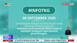 Abu Vulkanik Reda, Bandara Soetta & Radin Inten II Beroperasi Lagi #BeritaSatuSiang