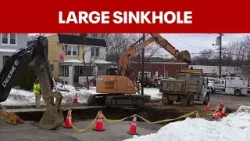 Dozens lose water, gas after sinkhole and main break