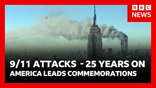 US leads commemorations 25 years after 9/11 attacks with tributes to victims | BBC News