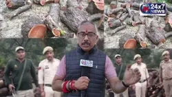 Samba Police Seized Illegally Cut and Stolen "Khair" Wooden Logs, Case Registered