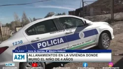 Allanamientos en la vivienda donde murió el niño de 4 años