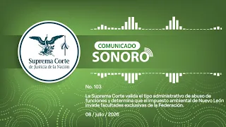Audio Press Release No. 103 / 2026