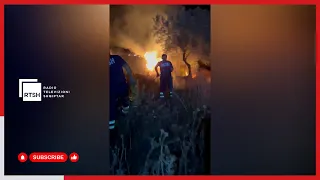 Gjirokastër/Zjarr në zonën e Fushës së Aviacionit, dyshohet për zjarrvënie të qëllimshme