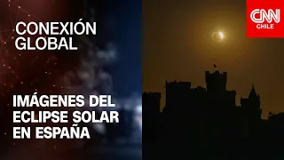 Las sorprendentes imágenes del eclipse solar total en España