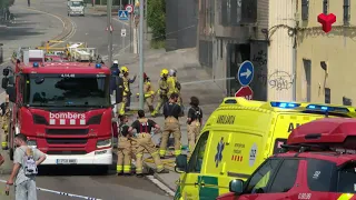 Ensurt per l'incendi d'un transformador elèctric a Les Fonts