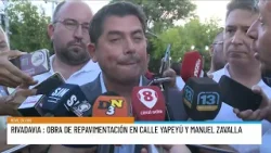 Rivadavia: inauguraron la repavimentacion de calle Manuel Zavalla (ex Cabaña) y zonas aledañas