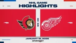 NHL Highlights | Senators vs. Red Wings - January 18, 2026
