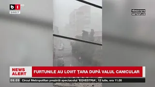 FURTUNA VIOLENTĂ. Acoperiș luat de VÂNT. Bărbat rănit de un acoperiș smuls de vânt.B1TV_30 iunie2026