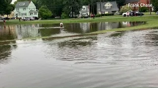 Neighbors in New Britain discuss issues with Allen Street flooding, city plans a fix