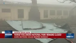 Национальный парк «Гавайские вулканы» остается закрытым из-за повреждений, вызванных штормом.