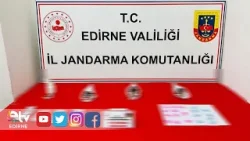 EDİRNE'DE UYUŞTURUCUYA JANDARMA DARBESİ KARI KOCA SUÇÜSTÜ YAKALANDI