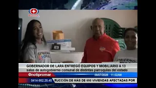 Gob. Lara entregó equipos y mobiliario a 13 salas de autogobierno comunal de distintas parroquias