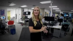 A paranormal investigator and psychic medium walk the halls of KREM