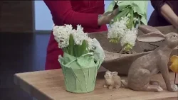 Композиция для центра стола своими руками на весну/Пасху: гиацинты, кролики и простые советы по с...