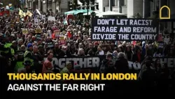 Тысячи людей вышли на митинг в Лондоне против крайне правых.