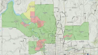 Updated evacuation zones for the Spokane Complex Fires | Aug. 9