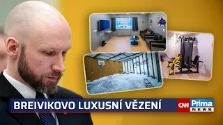 Luxus pro masového vraha: Breivik má ve vězení fitko a andulky, ukazují fotky. I tak si stěžuje