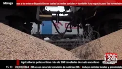 ?Noticia - Agricultores polacos tiran más de 160 toneladas de maíz ucraniano